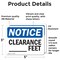 Signmission Custom Clearance -Ft, 5 in W x Rectangle, Vinyl Decal OS-2PACK-NS-D-35-L-15382 - alternate 6